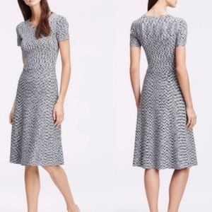 Ann Taylor Knit Spacedye Stretch Midi Dress (NWT)